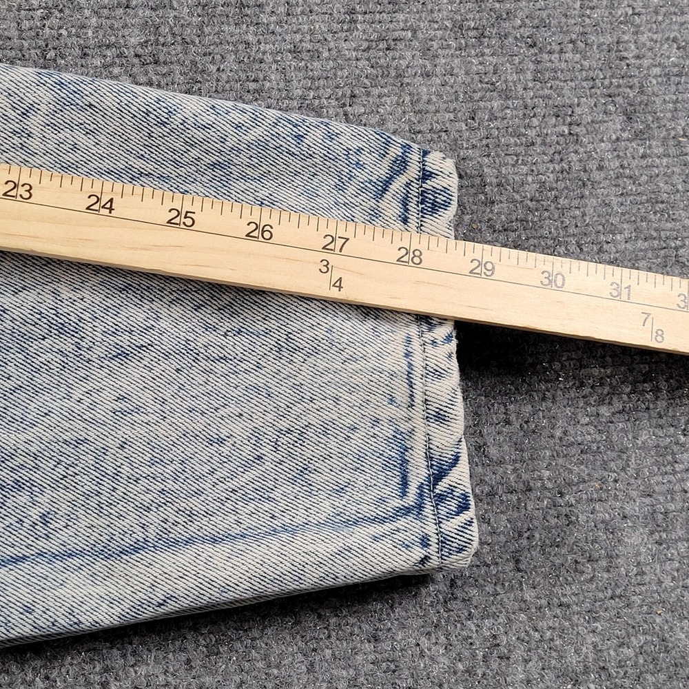 Vintage Pepsi Jeans Womens 13 30x30 Acid Wash Tapered Denim Pants USA 80/90s - Picture 6 of 14